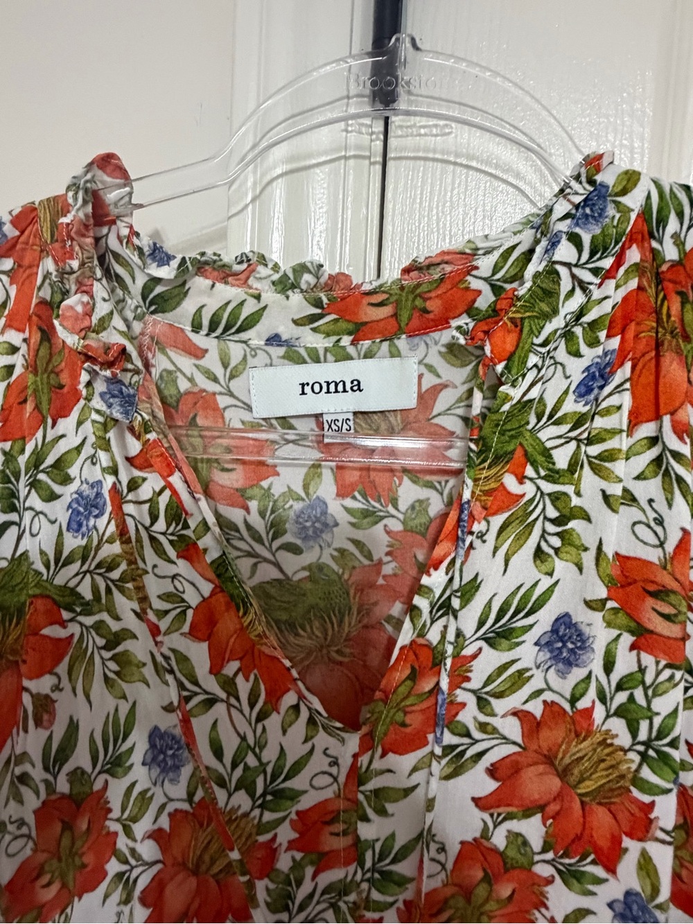 Roma floral maxi dress